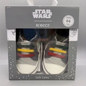Robeez Star Wars Boba Fett soft sole sneakers size 0-6 months